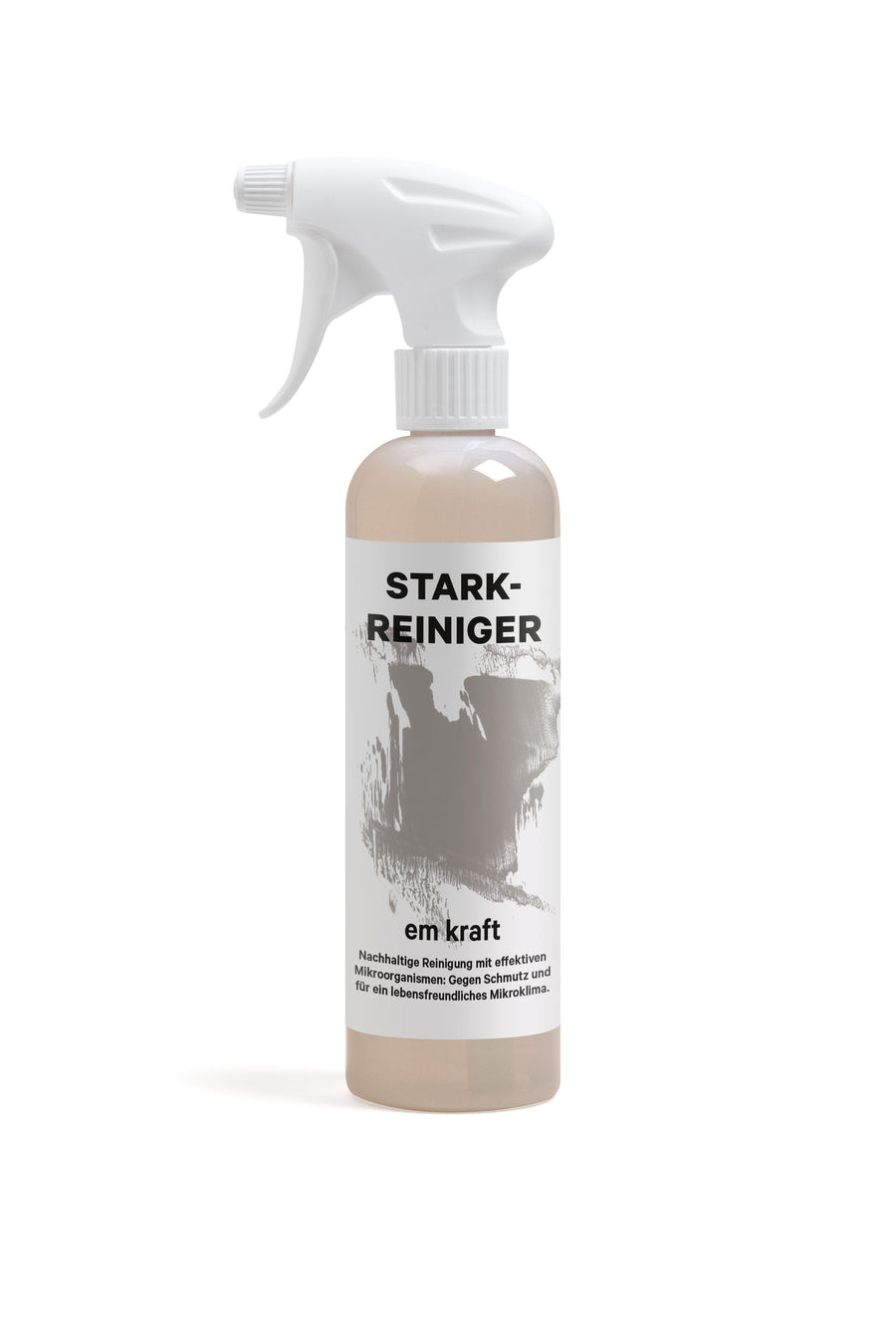Biologischer em kraft Starkreiniger Spray Flasche 500ml Fettlöser für Backöfen, Grill und Kochplatten. Mit effektiven Mikroorganismen und 100% natürlichen Inhaltsstoffen, frei von Gentechnik, vegan. Made in Switzerland.