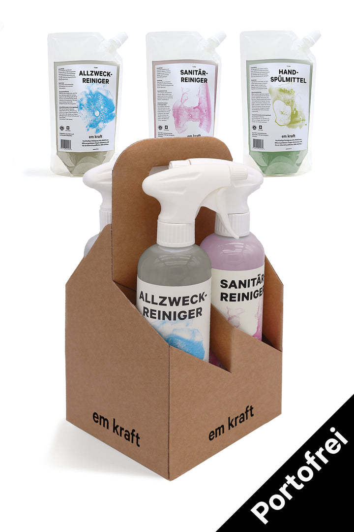 Four pack 4x 500ml with refill