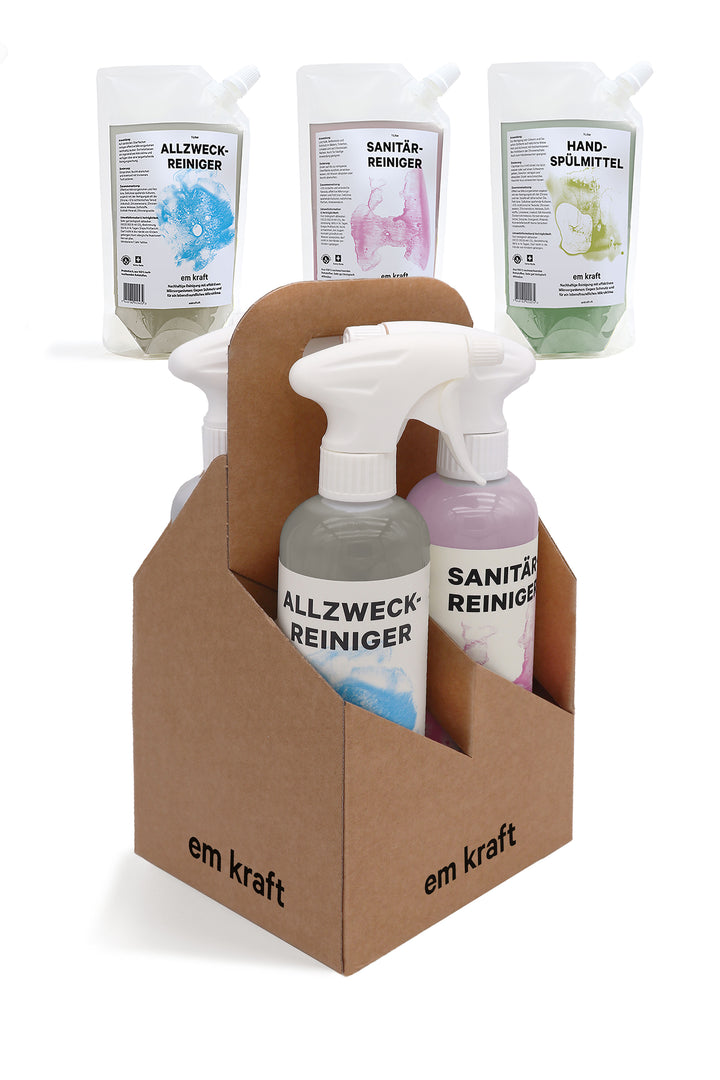 Four pack 4x 500ml with refill