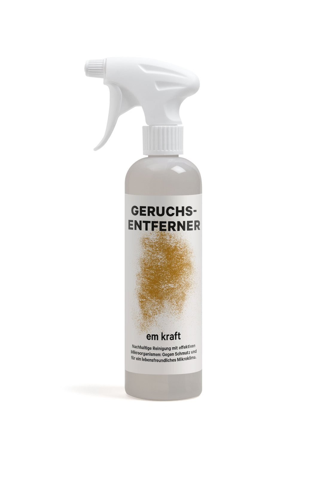 500-ml-Sprühflasche aus Recycling-PET mit dem em kraft Geruchsentferner für effektive Neutralisierung unangenehmer Gerüche mit effektiven Mikroorganismen