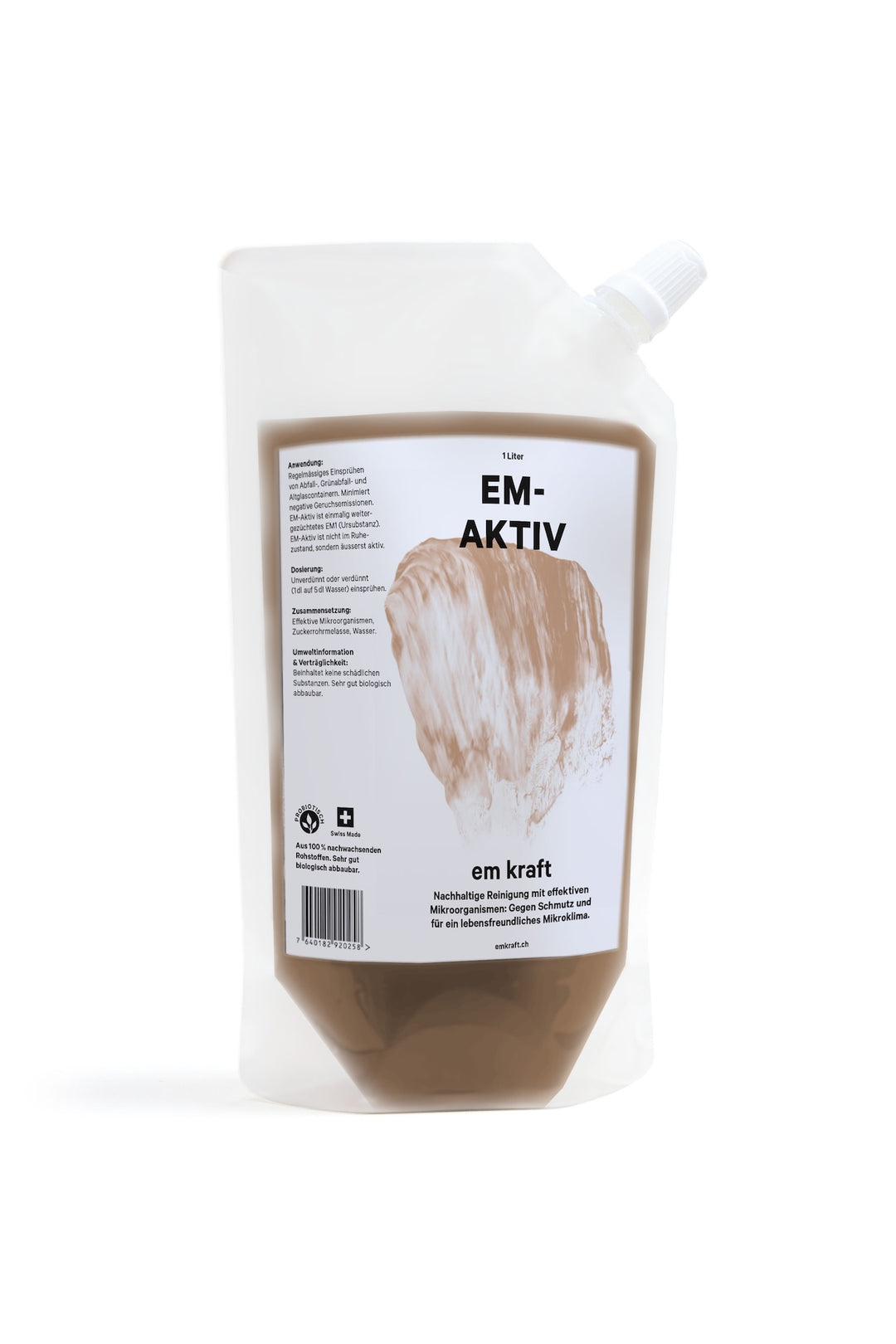 EM-Aktiv stärkt Zimmer- und Balkonpflanzen, unterstützt den Stoffwechsel, Topferde und Kompostierung mit effektiven Mikroorganismen. Von em kraft im 1l Refill Nachfüllbeutel